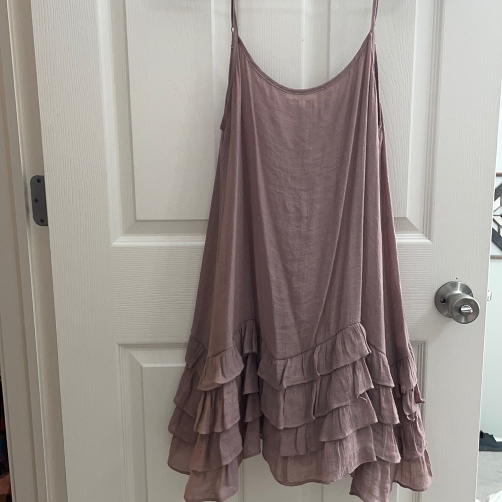 Boutique purple ruffle dress